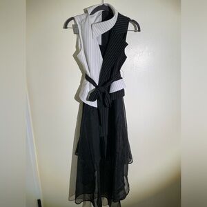 COPY - Two pieces black and white dress